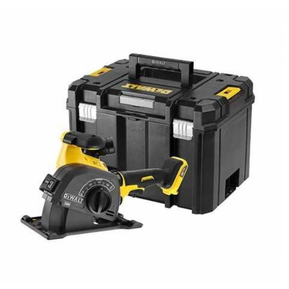 Акумулаторна фреза за канали в бетон и зидария DEWALT DCG200NT, 54V XR Flexvolt, сдвоен диск ф125 мм, 32 x 35 мм