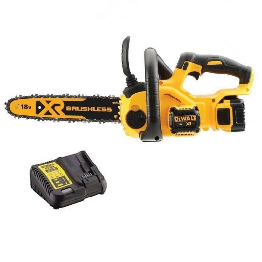 Трион акумулаторен безчетков верижен DEWALT DCM565P1, 18V, 30 см