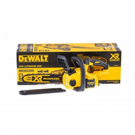 Трион акумулаторен безчетков верижен DEWALT DCM565P1, 18V, 30 см