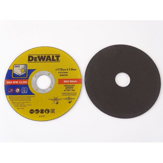 Диск карбофлексов за рязане на Inox DEWALT DT20599, ф115 х 1.0 х 22.23