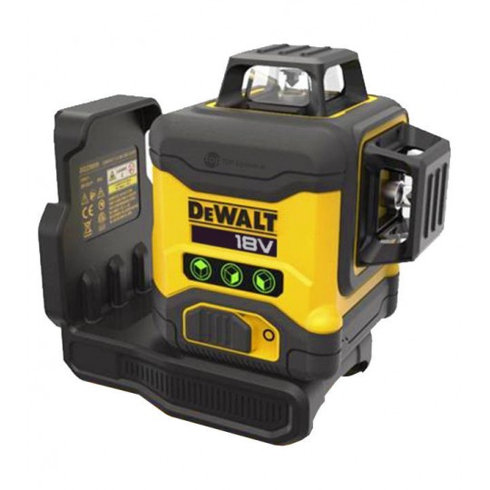 Лазерен нивелир DeWALT DCLE34031D1, 18V, 3 линии, 360 градуса, т. 0.3 мм/ м, самонивелиране, зелен Лазерен нивелир DeWALT DCLE34031D1, 18V, 3 линии, 360 градуса, т. 0.3 мм/ м, самонивелиране, зелен