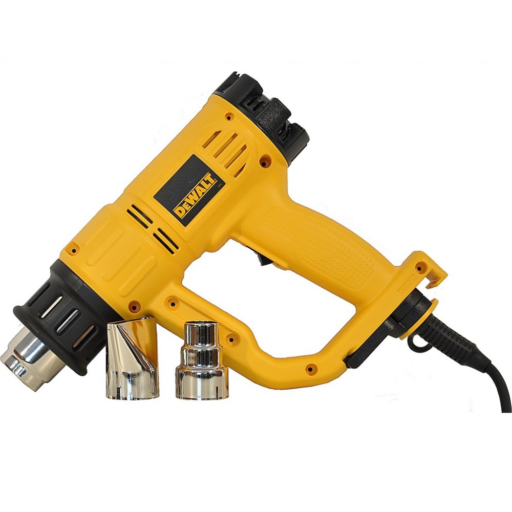 Пистолет за горещ въздух DEWALT D26414  2000W, LCD дисплей, регулируем - 50/600 гр., 250-500 л/мин.