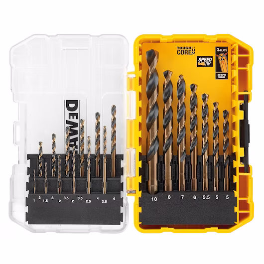 Свредла за метал к - кт, 19 бр., HSS-G, BlackGold, DEWALT DT70728